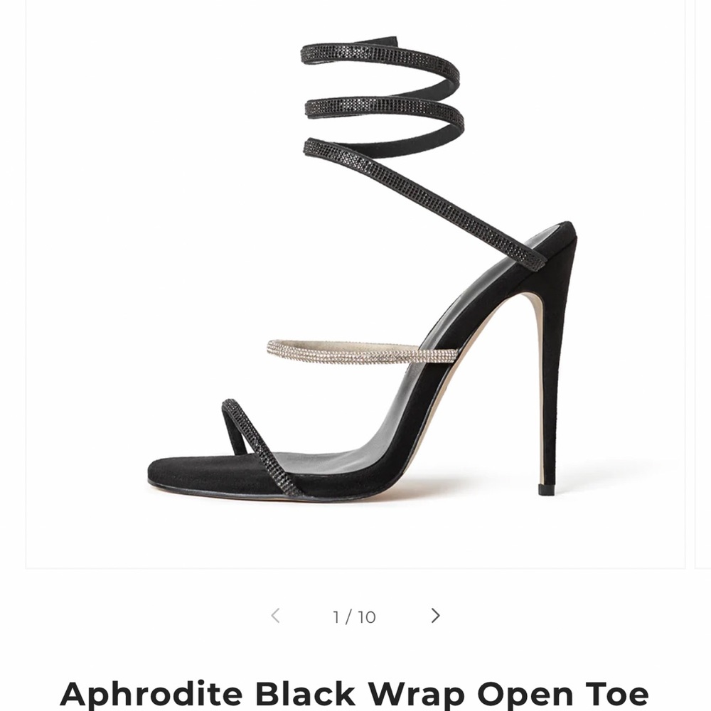 Aphrodite Black Heels